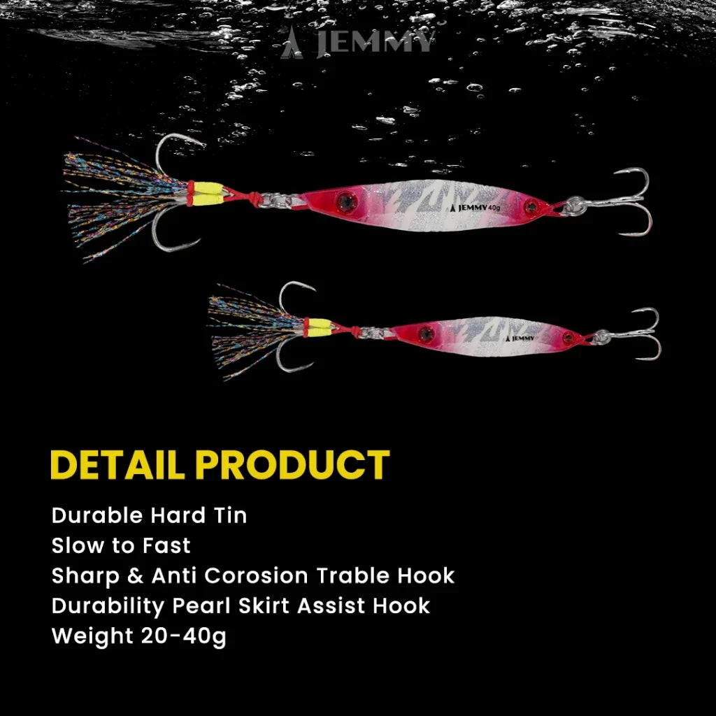 METAL JIG 3D PRINTING GID 20G/40G HOOK SUPER STRONG MJ101