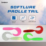 30PCS Umpan softlure 3cm/4cm umpan casting softlure padlle tail