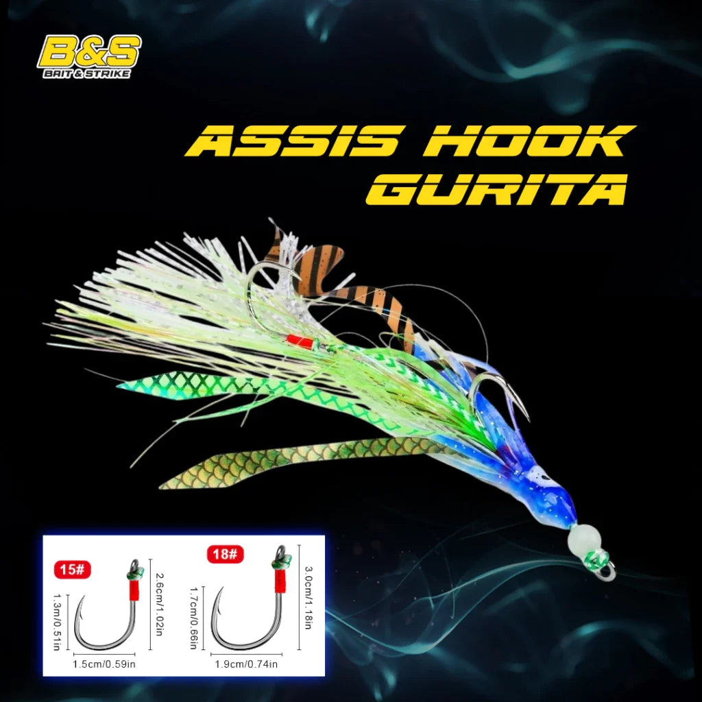 PROBEROS Assist hook GURITA glow in the dark KU008