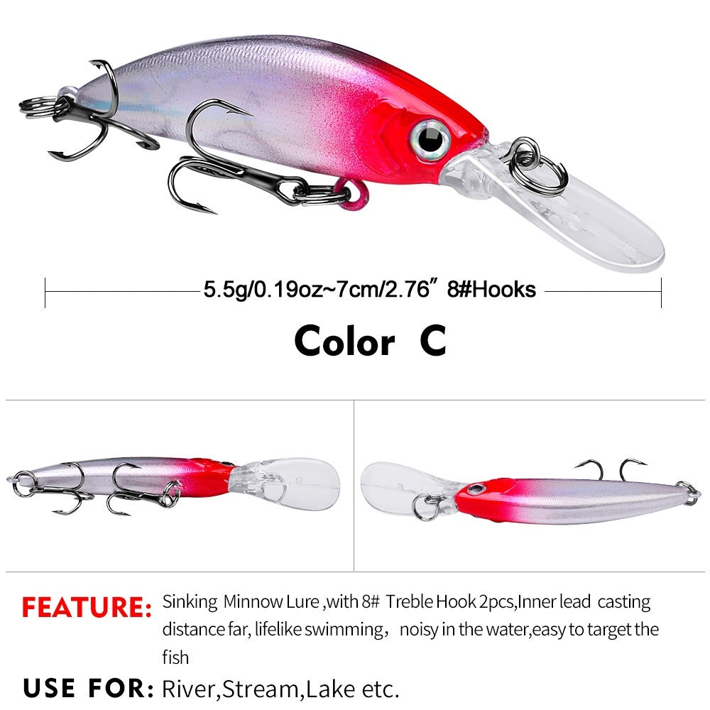PROBEROS Minnow Sinking Long Cast DW495 7cm 5.5g - MN146