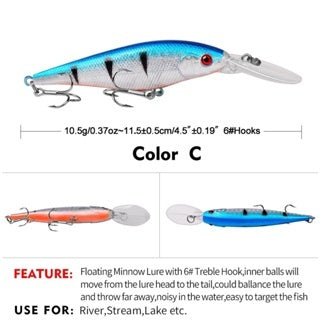 LureKiller Minnow Floating DW1176 12cm 11g - MN066