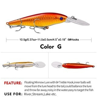 LureKiller Minnow Floating DW1176 12cm 11g - MN066