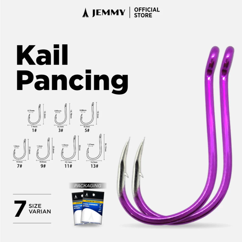 10PCS KAIL PANCING HIGH CARBON STEEL METALIC BLUE KUAT TAJAM KUP023