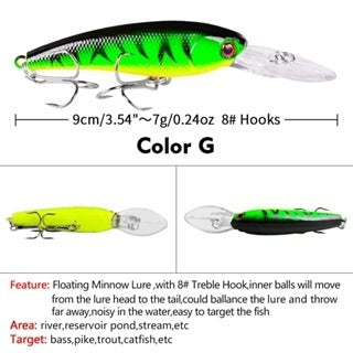 Minnow Superbait Topmouth Culter 9cm 7.28g - MN039