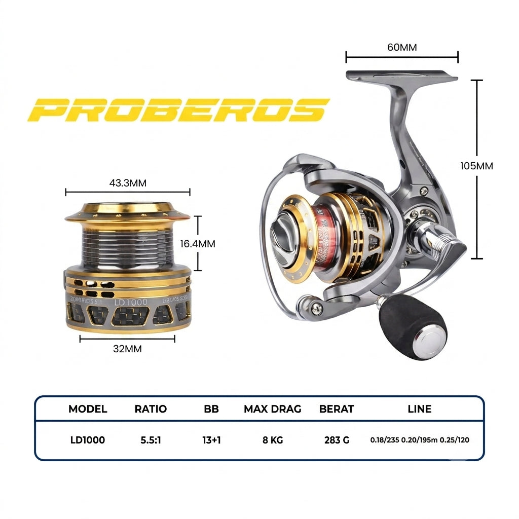 Reel Spinning Proberos LD SERIES - RP117