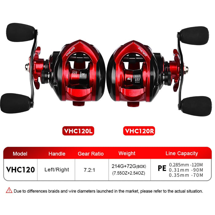 Reel Baitcasting Proberos CNC RED VHC120 - RP106