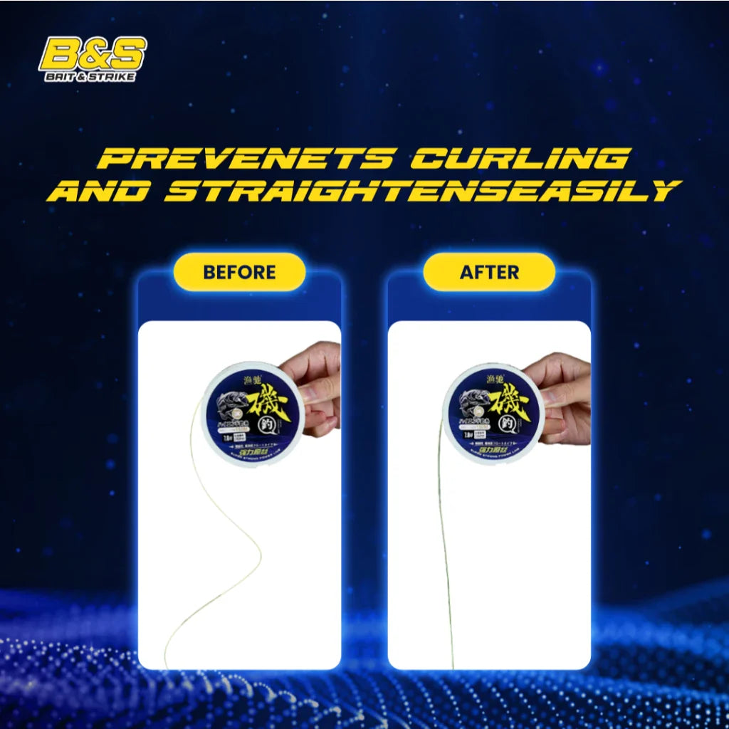 senar pancing nilon 150m Fluoresens monofilamen kuat tahan lama