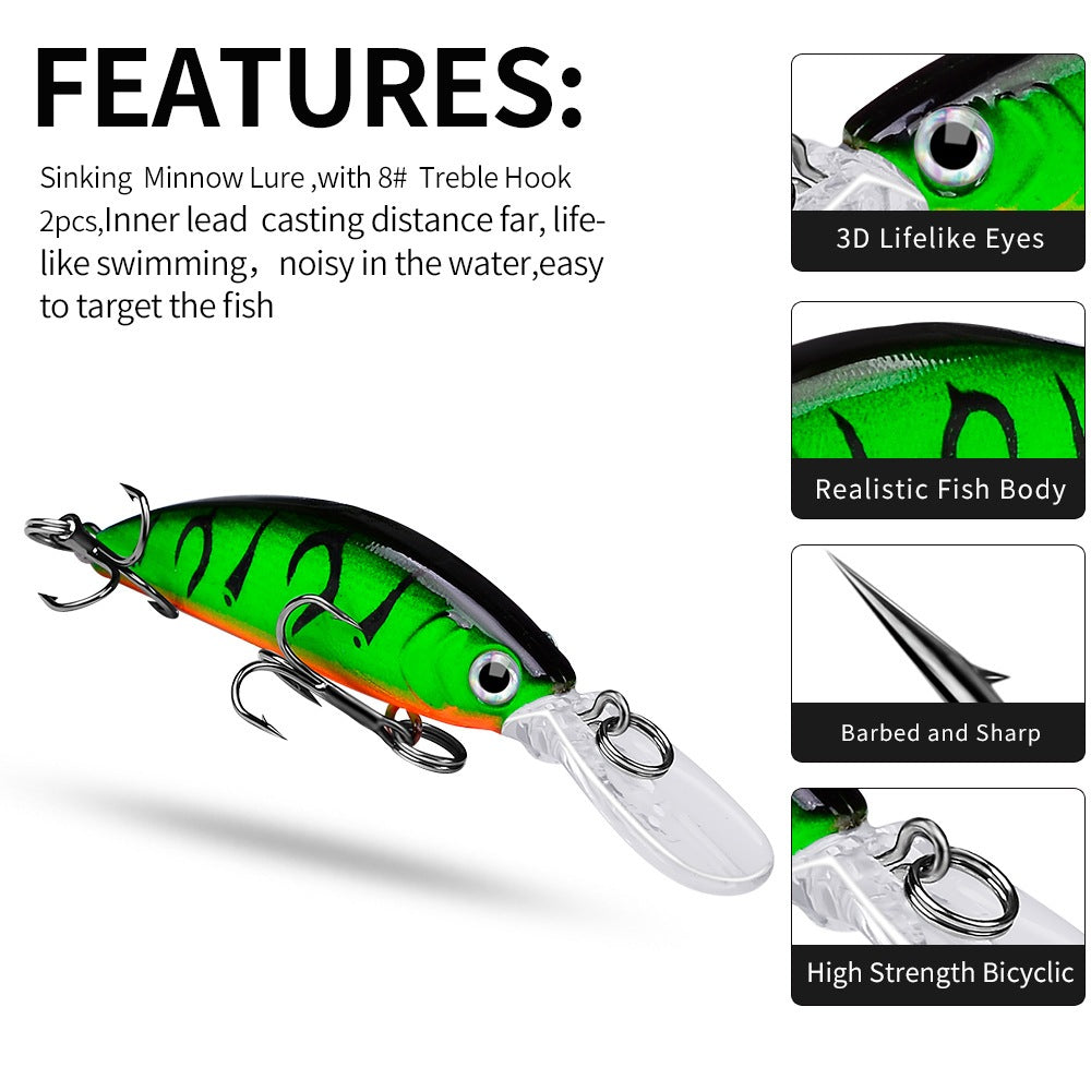 PROBEROS Minnow Sinking Long Cast DW495 7cm 5.5g - MN146