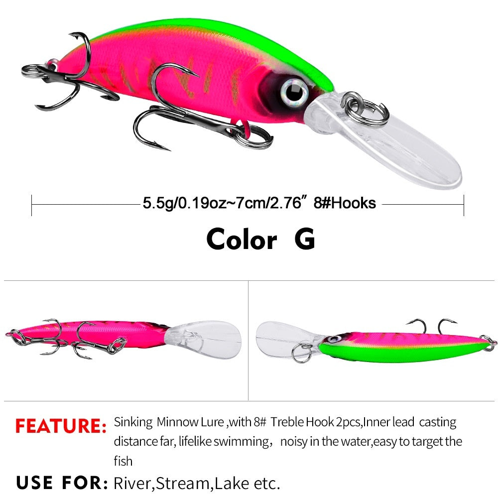 PROBEROS Minnow Sinking Long Cast DW495 7cm 5.5g - MN146