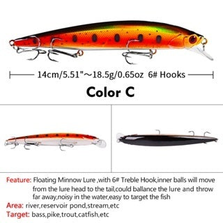 Proberos Minnow Superbait Amazon DW1211 14cm 18.5g - MN060