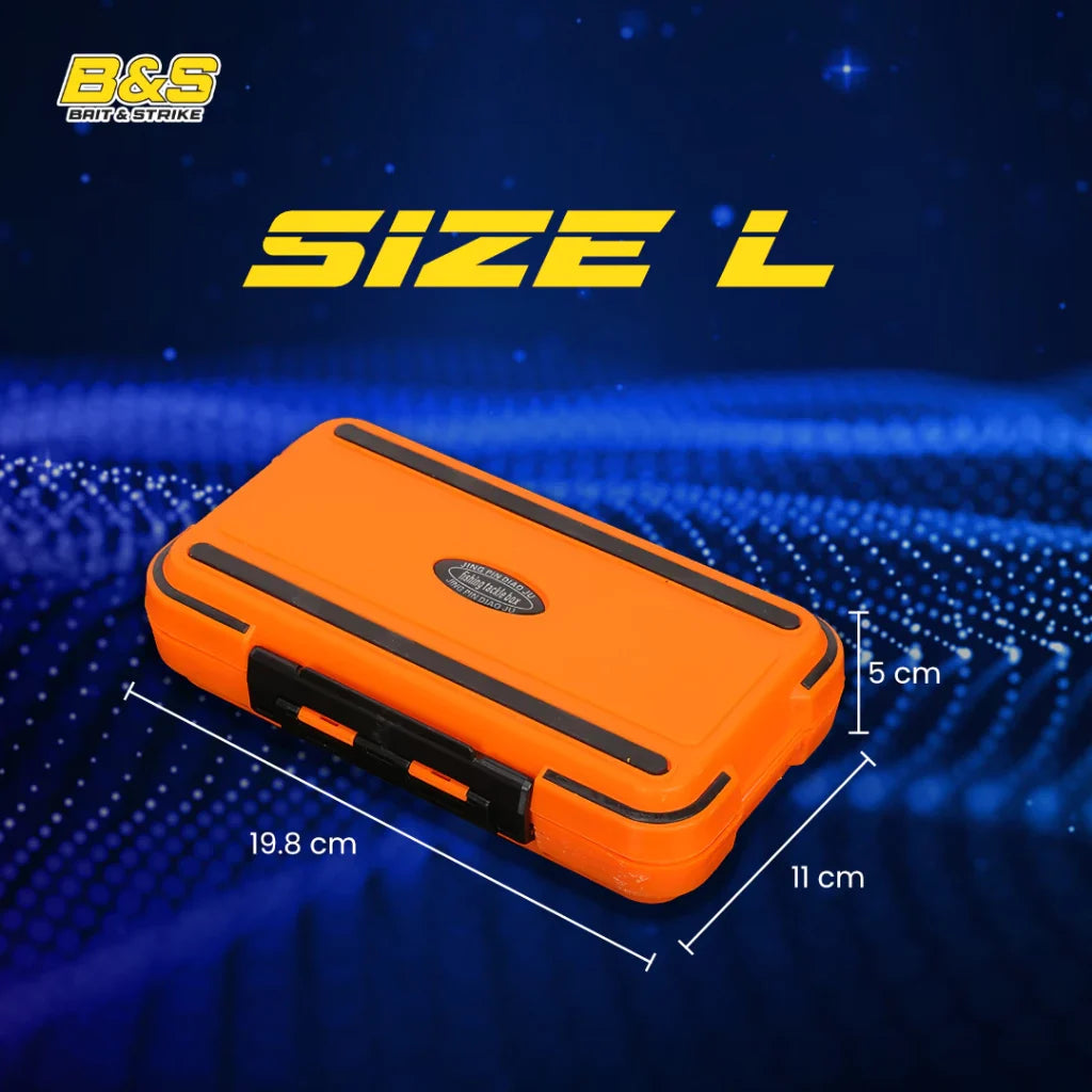Kotak Penyimpanan Umpan Pancing Portable Multifungsi Bahan ABS Anti Air Kail Lure Tackle Box Pancing BP172