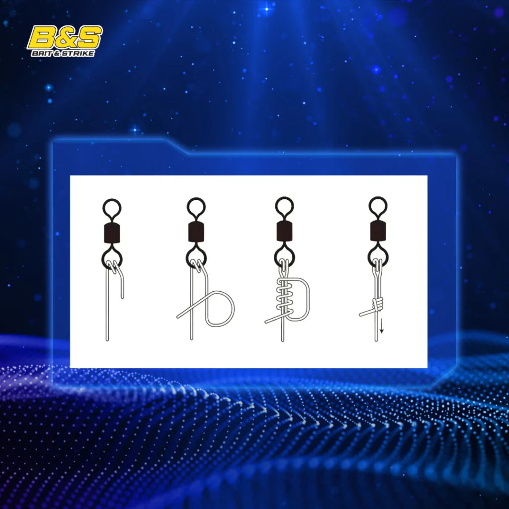 100-250 Pcs Kili-kili Pancing Rolling Swivel No 9-10-11-12-13 KUP151