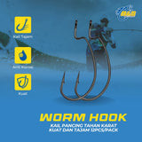 worm hook kail pancing 9003 kail softlure 4X strong 9003 KUP026