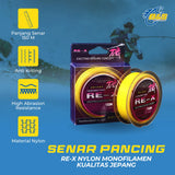 Senar pancing nilon monofilamen 150m lembut kuat tahan gesekan