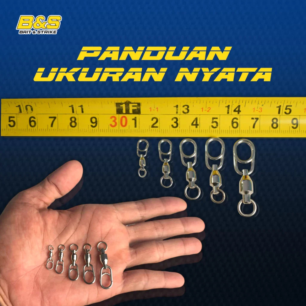 5PCS QUIK SWIVEL SNAP CONNECTOR For Jigging Casting Popping Troling SWIVEL02