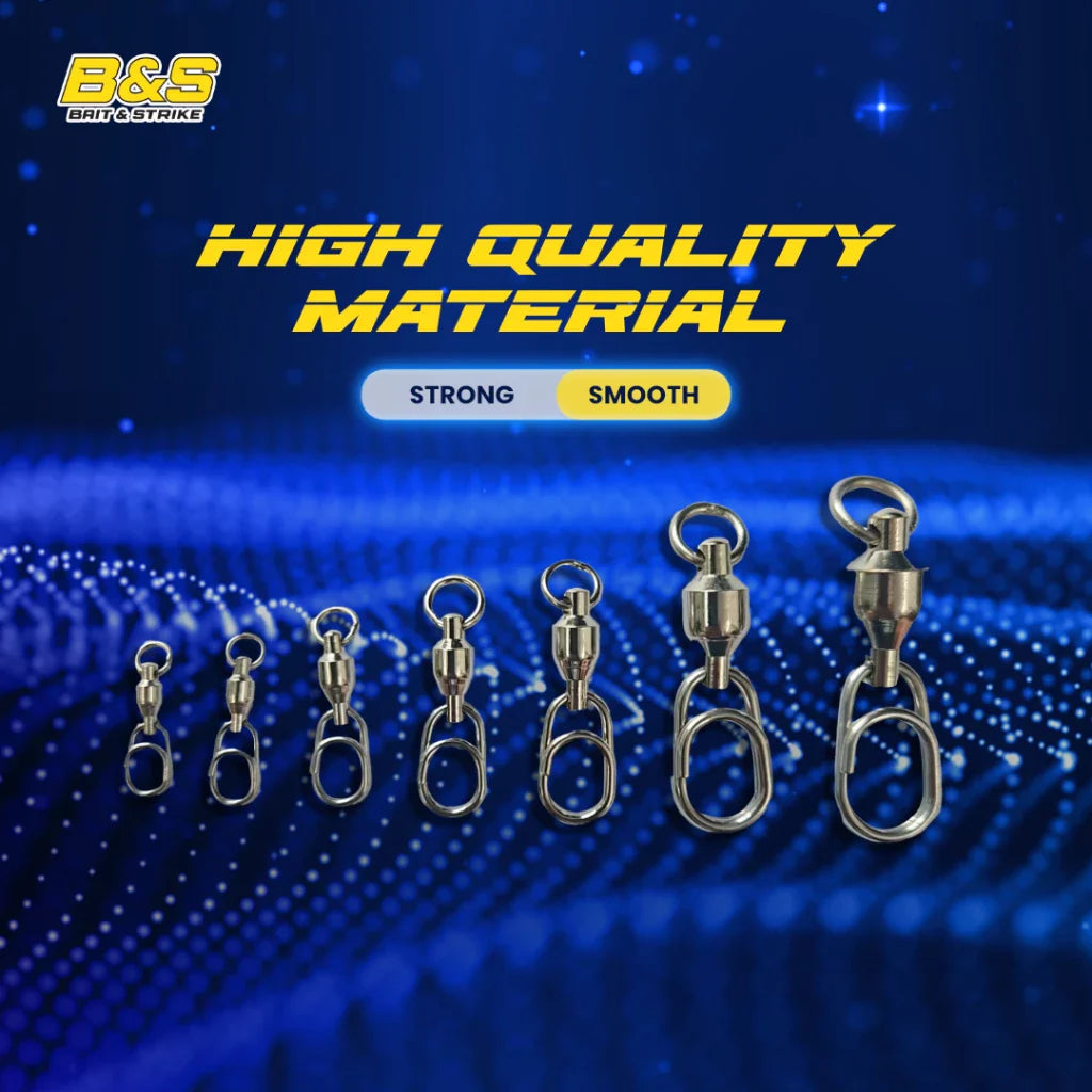 5PCS QUIK SWIVEL SNAP CONNECTOR For Jigging Casting Popping Troling SWIVEL02