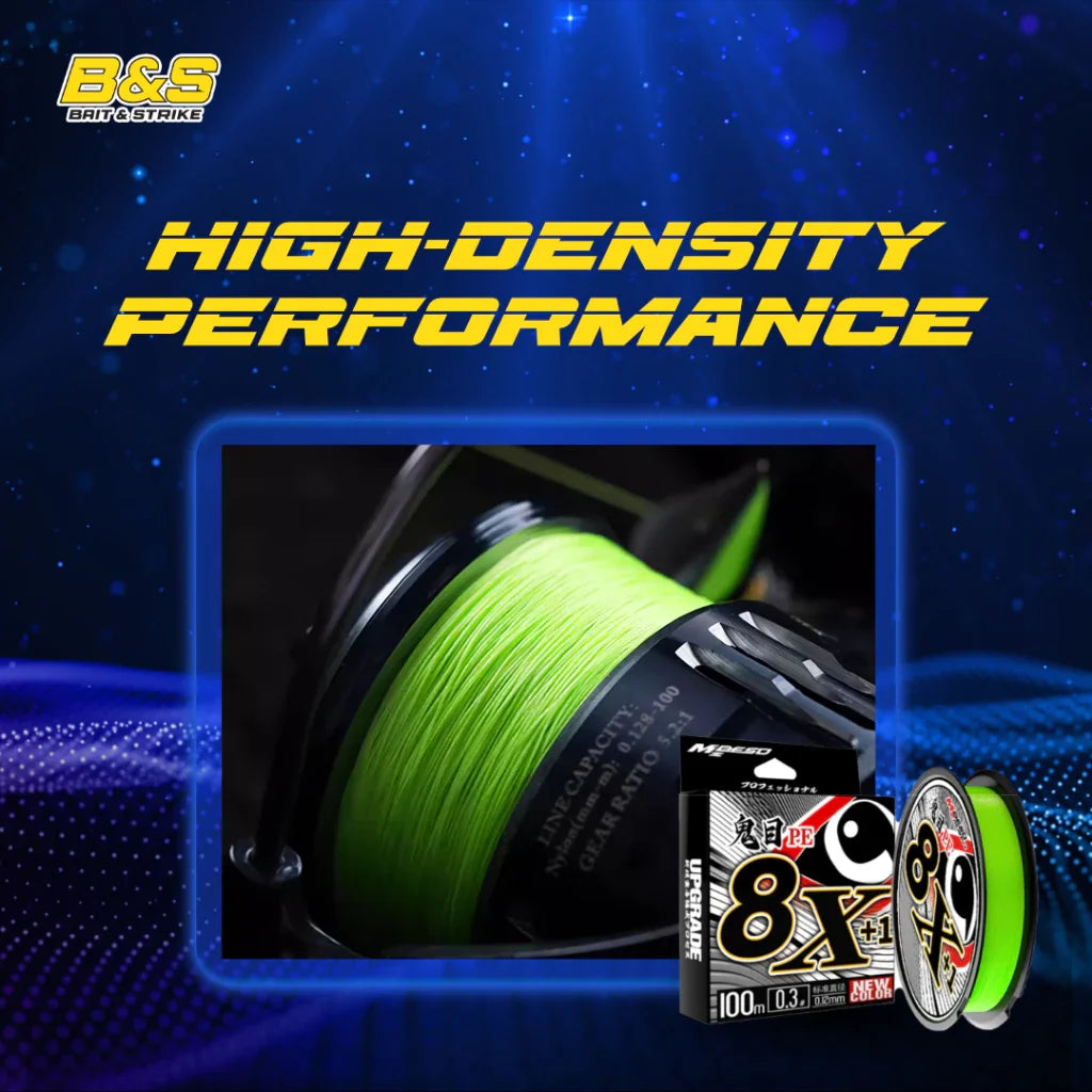 Senar PE X8+1 fluorecens green ultra smooth 150m surface coating