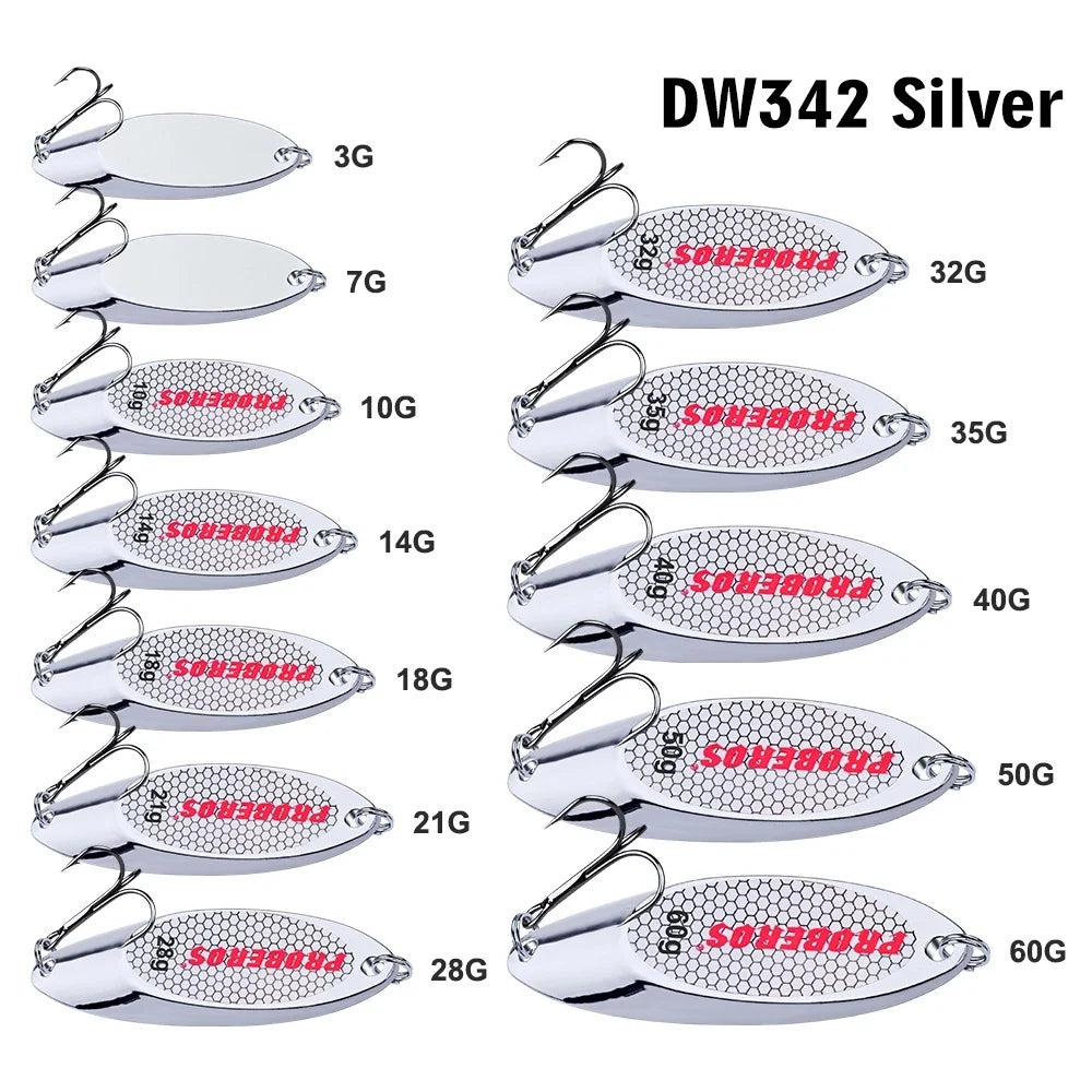 PROBEROS Umpan Pancing spoon 3 - 35G Lure Bass Baits DW342 MJ117