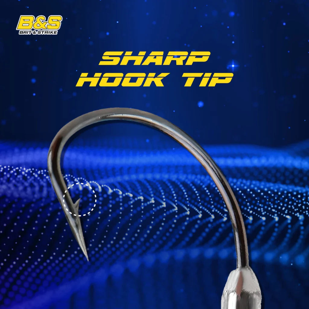 5pcs kail Worm Hook super tajam dan kuat KUP015