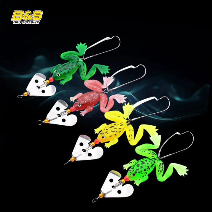 PROBEROS umpan pancing mini slater single propeller katak lembut 6G/9CM LK145 DW1245