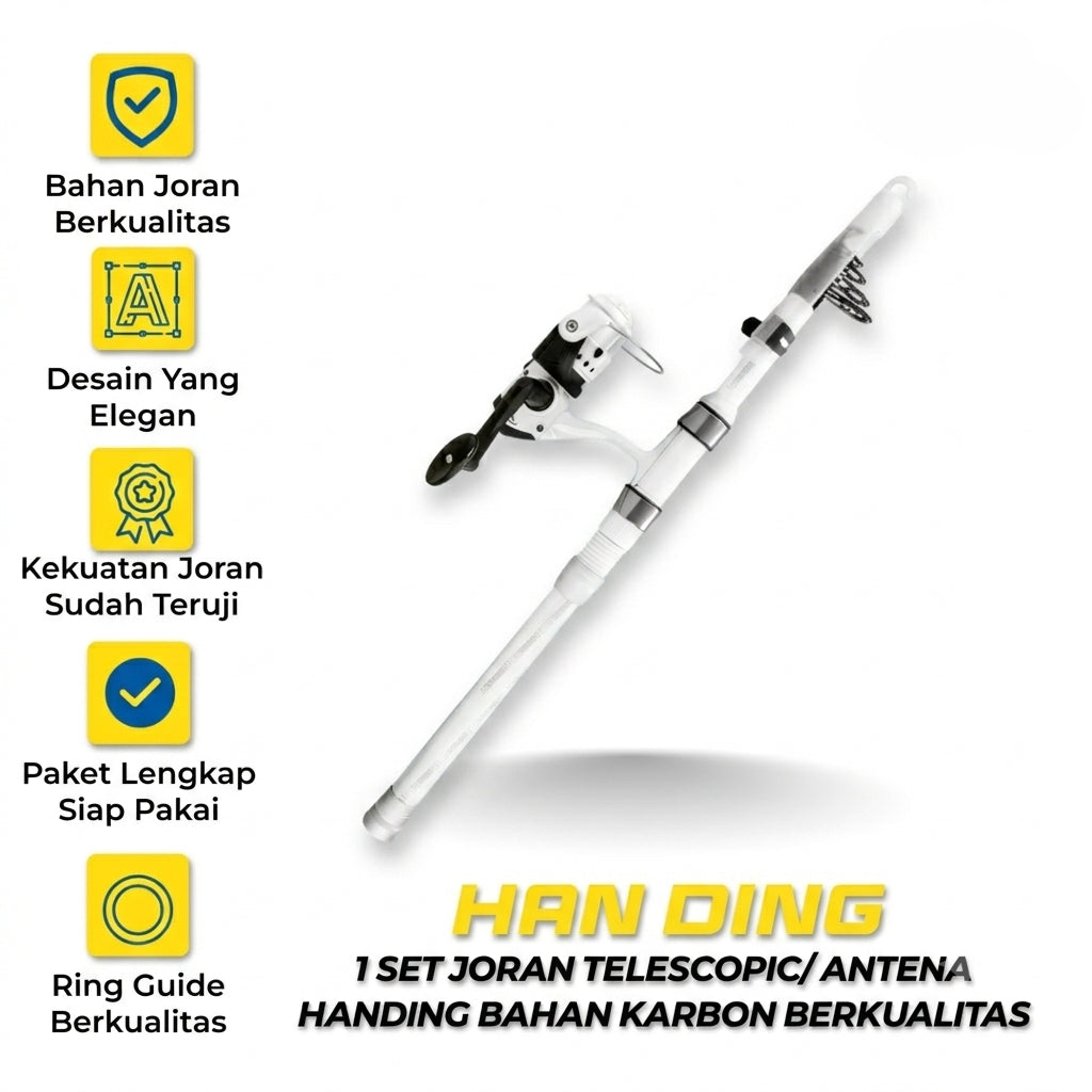 Han Ding Magic White Telescopic Rod - JP061