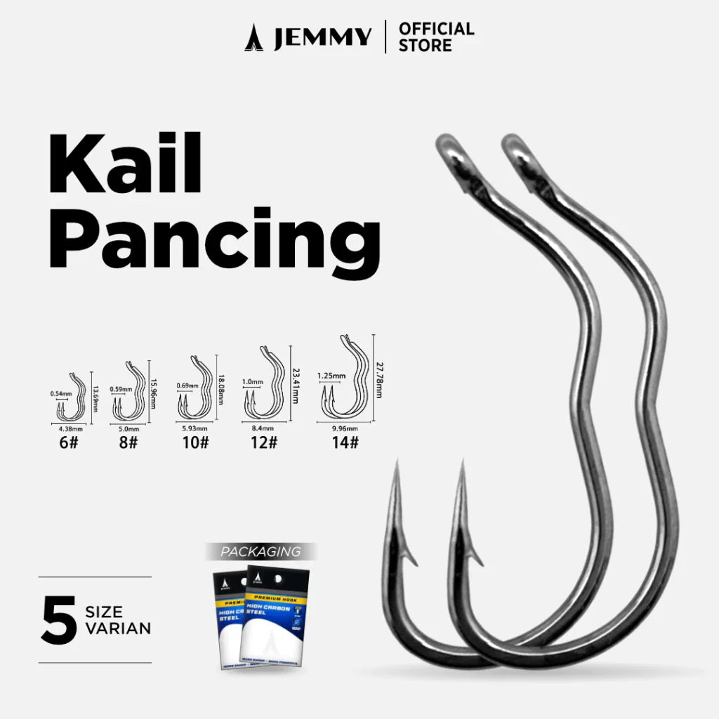 10PCS Kail Pancing Otomatis Flip Hook Kuat Tajam Anti Mocel KUP020