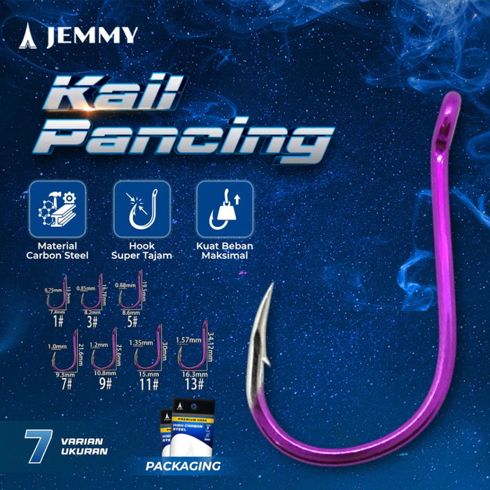 10PCS KAIL PANCING HIGH CARBON STEEL METALIC BLUE KUAT TAJAM KUP023