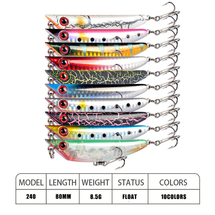 Popper WTD Pencil ZigZag 8cm 8.5g - MN151