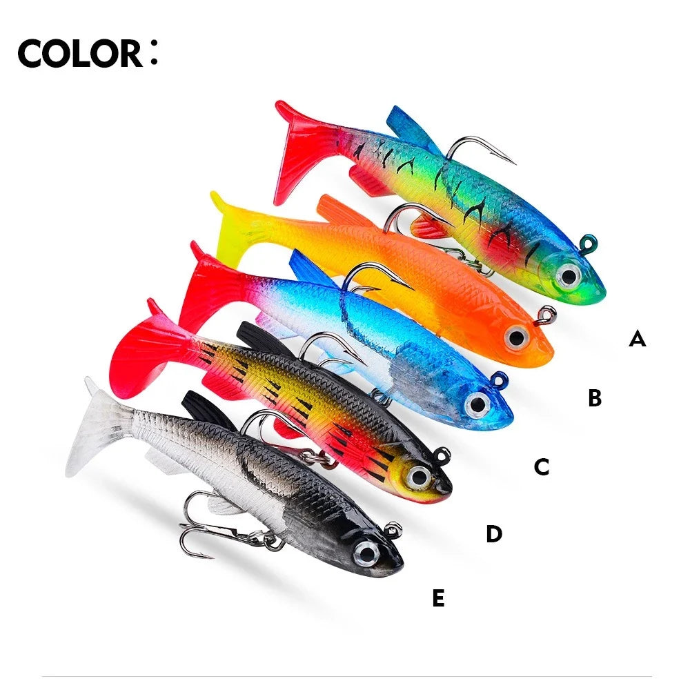 PROBEROS Soft lure bentuk ikan 13,5g bahan berkualitas anti rusak dan elastis SL207