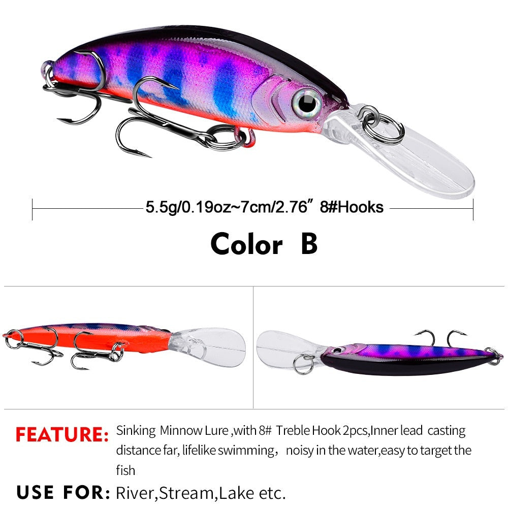 PROBEROS Minnow Sinking Long Cast DW495 7cm 5.5g - MN146
