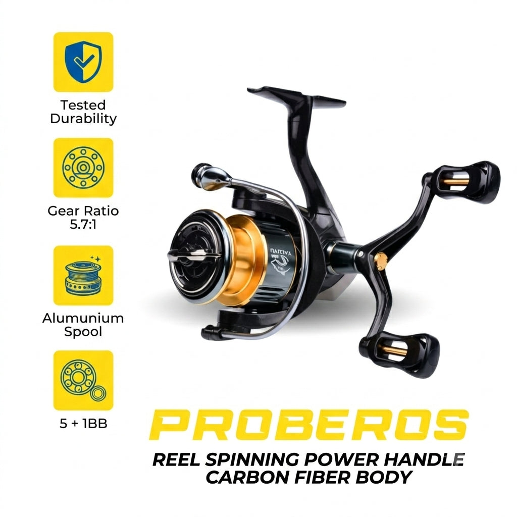 Reel Spinning Proberos YACUYU TF SERIES + EXTRA HANDLE  - RP115