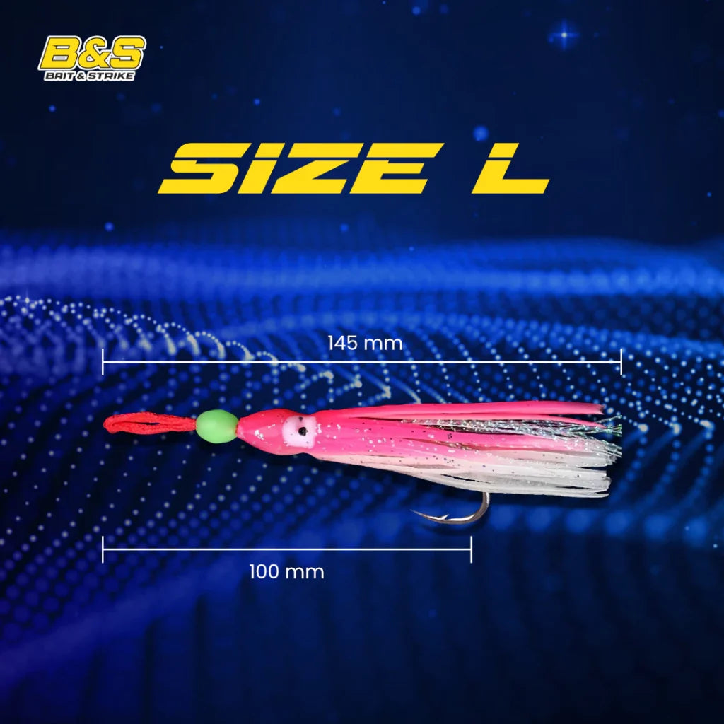 LUREKILLER Umpan Pancing Lurekiller Baru Squid Jigbait Assistant Hook Kail S/M/L JB014
