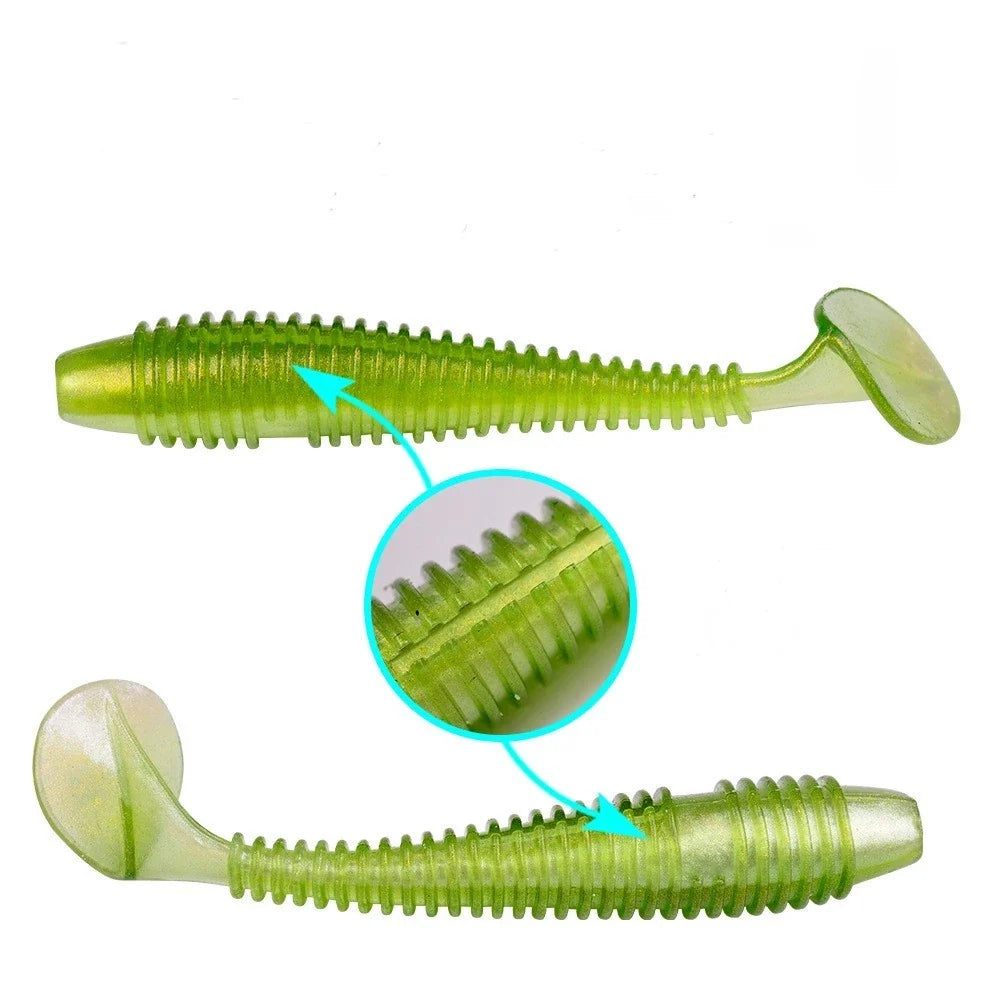 /Pak Umpan Pancing Softlure Bentuk Ikan Imitasi Bahan Silikon 6-7.5CM SL183