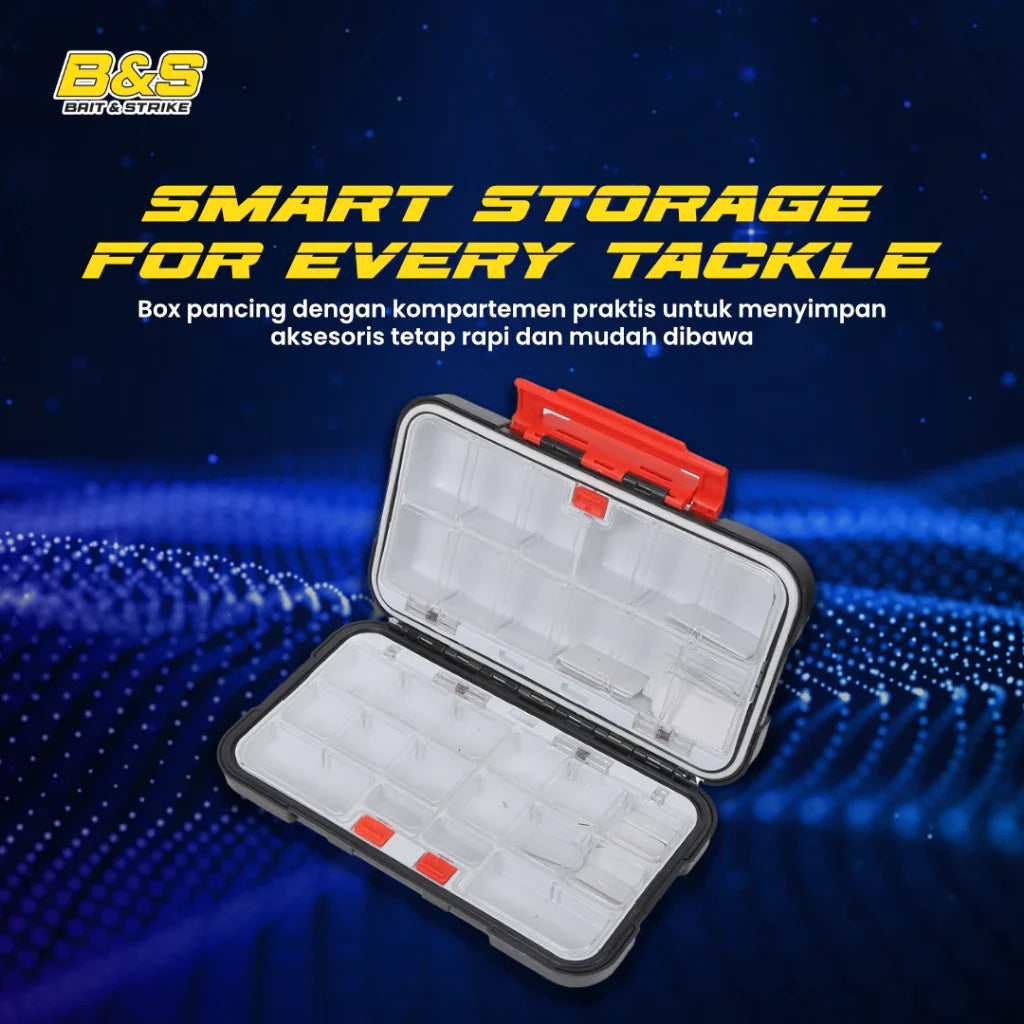 Kotak Penyimpanan Umpan Pancing Portable Multifungsi Bahan ABS Anti Air Kail Lure Tackle Box Pancing BP172