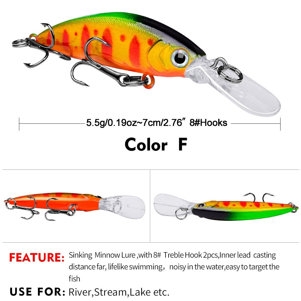 PROBEROS Minnow Sinking Long Cast DW495 7cm 5.5g - MN146