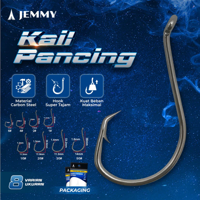 10PCS KAIL PANCING dasaran konceran Circle Hook Octopus High Carbon Steel KUP025
