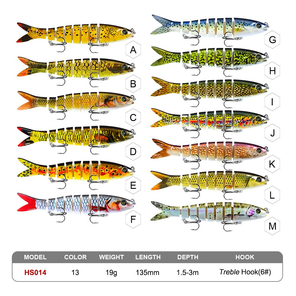 PROBEROS Swimbait Sinking HS014 13.5cm 19g - MN159