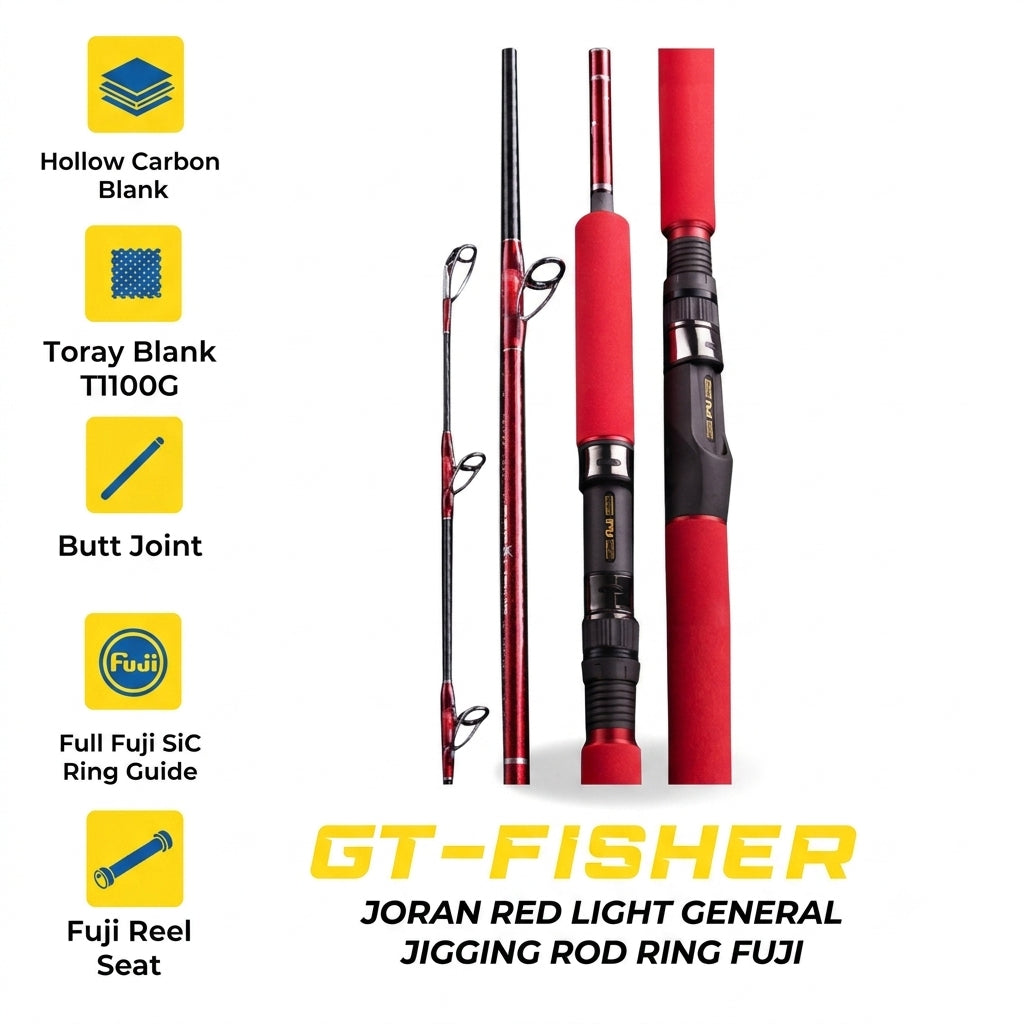 GT Fisher Red Light General Rod - JP144