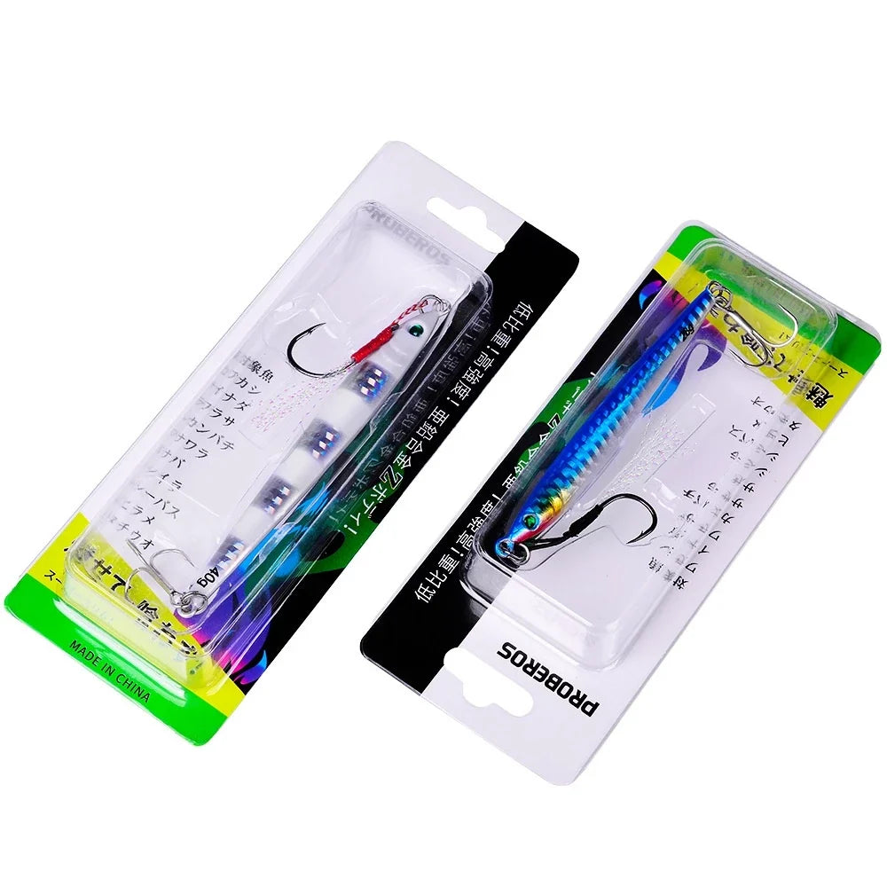 LureKiller Umpan Pancing MetalJig 5 Warna Hook Bercahaya Superbait MJ036