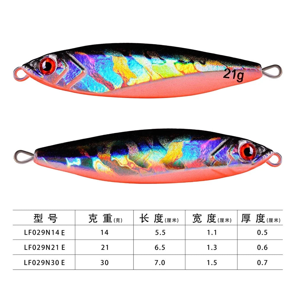 LureKiller Umpan MetalJig Tenggelam 14G 21G 30G Superbait MJ053