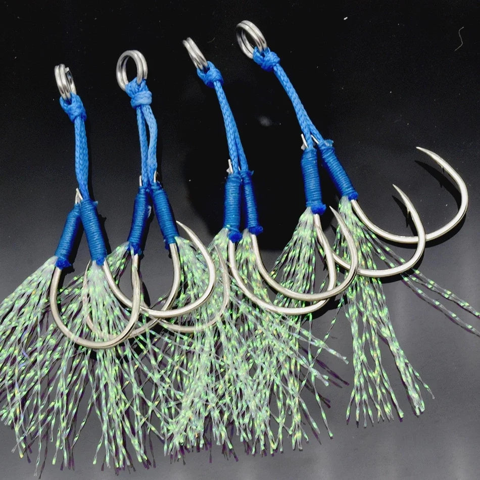 Lure Killer Assistant Hook Metal Jig Jigbait Kail Double Hook HJ018