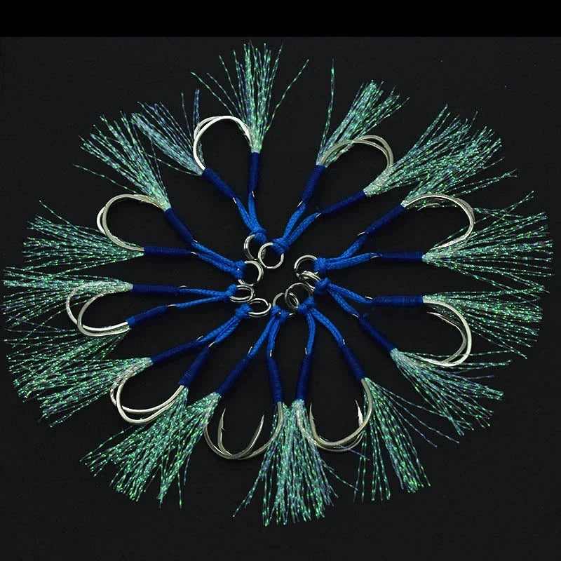 Lure Killer Assistant Hook Metal Jig Jigbait Kail Double Hook HJ018