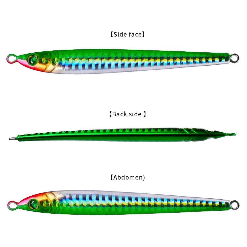 LureKiller Umpan Pancing MetalJig 5 Warna Hook Bercahaya Superbait MJ036