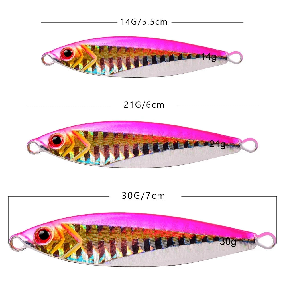LureKiller Umpan MetalJig Tenggelam 14G 21G 30G Superbait MJ053