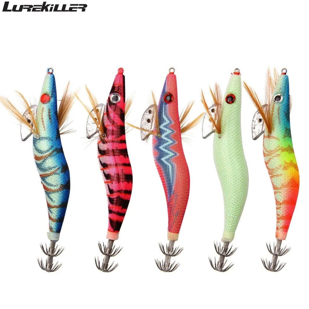 Umpan Pancing Lure Egi Set isi 10pcs Glow In The Dark LE011