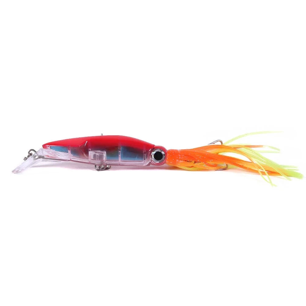Umpan Lure Trolling Luminous Squid Bentuk Cumi 14cm 40g KUP072