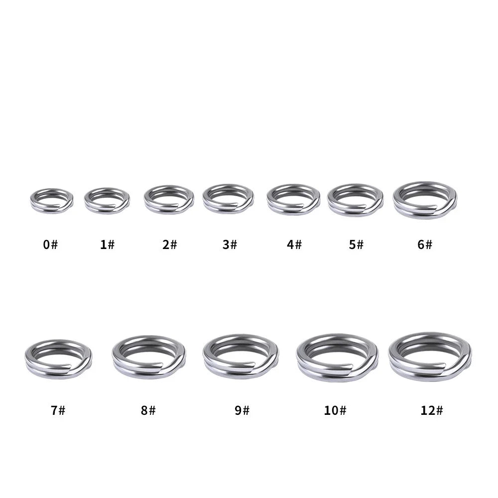 PROBEROS SPLIT RING STAINLESS 100PCS/PACK DAC001 DOUBLE LAYER Ring Umpan Pancing SR116