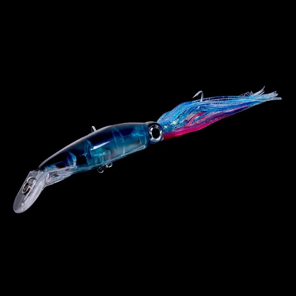 Umpan Lure Trolling Luminous Squid Bentuk Cumi 14cm 40g KUP072