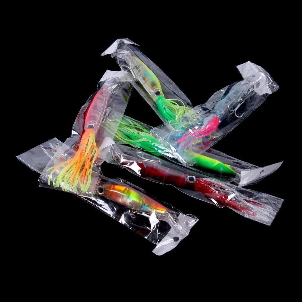 Umpan Lure Trolling Luminous Squid Bentuk Cumi 14cm 40g KUP072