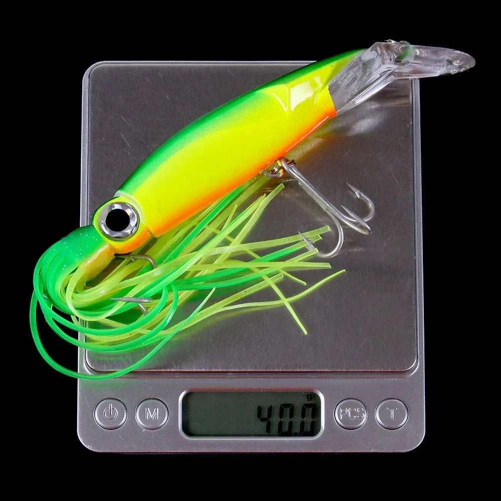 Umpan Lure Trolling Luminous Squid Bentuk Cumi 14cm 40g KUP072